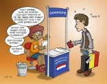 Cartoon; Als Belg immigreren in Nederland