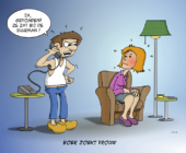 cartoon: Boer zoekt vrouw... en vindt haar bij de buurman!