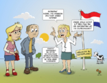 cartoon; De Nederlandse boer is overbodig.