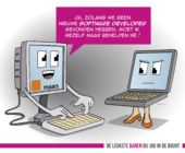 cartoon: Nieuwe software developer gezocht
