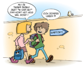 Cartoon: Het komt goed! Maar ook zonder leren?