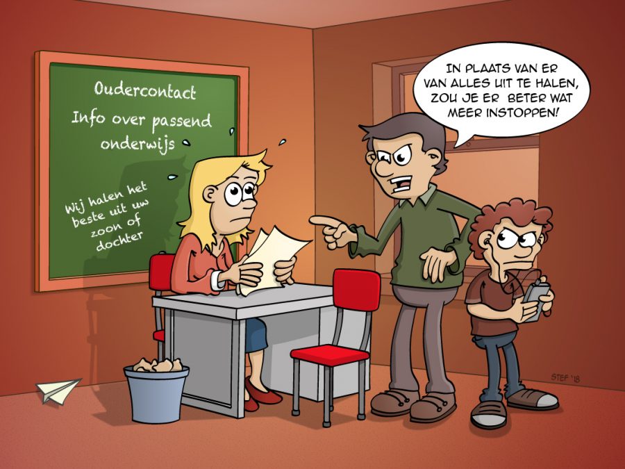 Cartoon - Alles halen uit passend onderwijs.