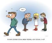 cartoon; Hoe sociaal is de man zonder social mediaprofiel?