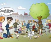 Cartoon over Scharrelondernemers