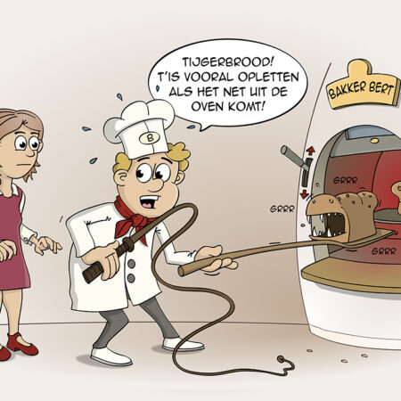 Cartoon; Tijgerbrood