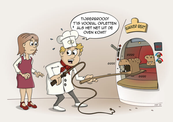 Cartoon; Tijgerbrood